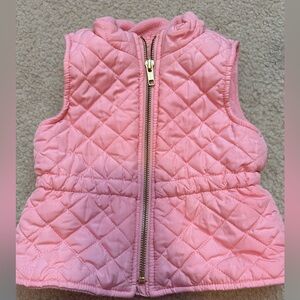 Pink Quilted Toddler Vest